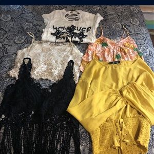 5 shirts worn once 10$